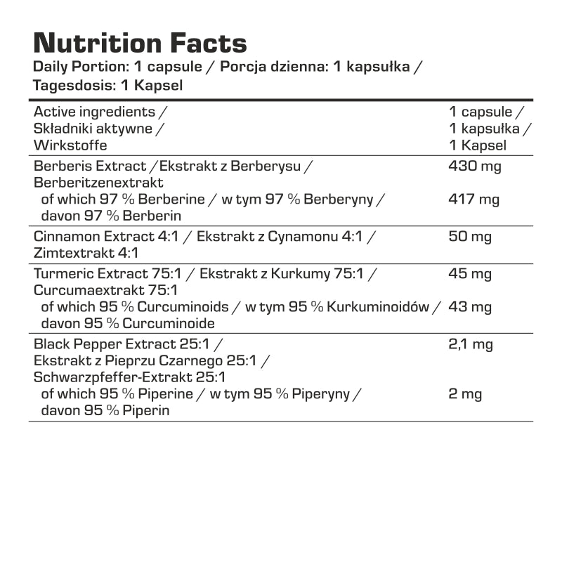 7NUTRITION Berberine HCL 100 Kapseln - trainings-booster.de