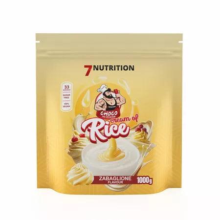 7 Nutrition Choco Cream of Rice, Zabaglione Geschmack, 1000g – zuckerfrei, vegan, Sportnahrung