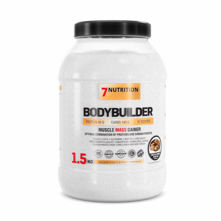 7 Nutrition Bodybuilder Muscle Mass Gainer Pulver, 1,5 kg, Protein- und Kohlenhydrat-Booster für Muskelaufbau