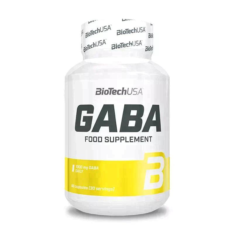 BioTechUSA GABA Nahrungsergänzungsmittel mit 1000 mg GABA täglich, 60 Kapseln