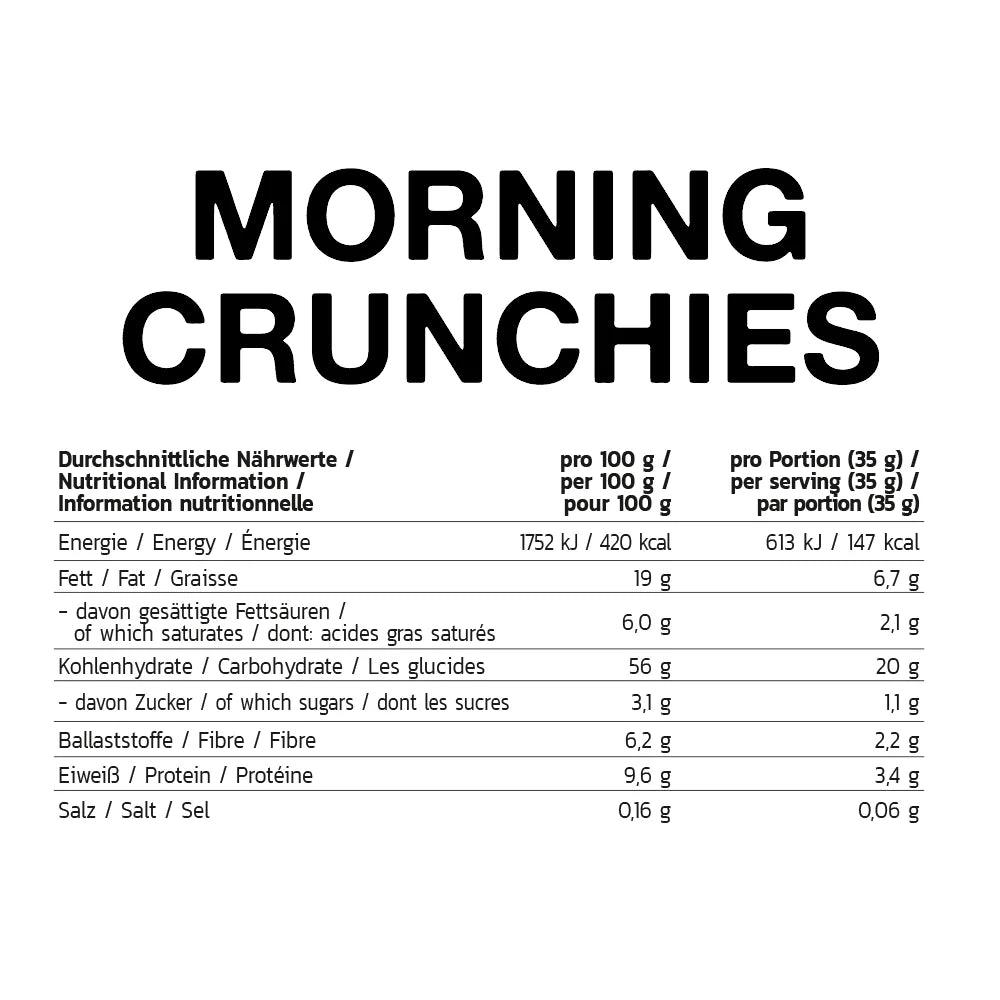 Inlead Morning Crunchies 210 g-Hazelnut Flavor - MHD 02.01.2025 - trainings-booster.de