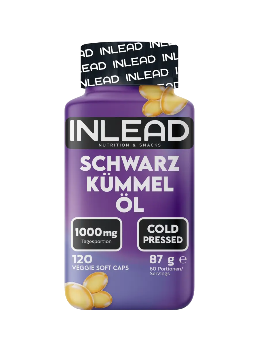 INLEAD Schwarzkümmelöl 1000 mg, 120 Veggie Soft Caps, kaltgepresst