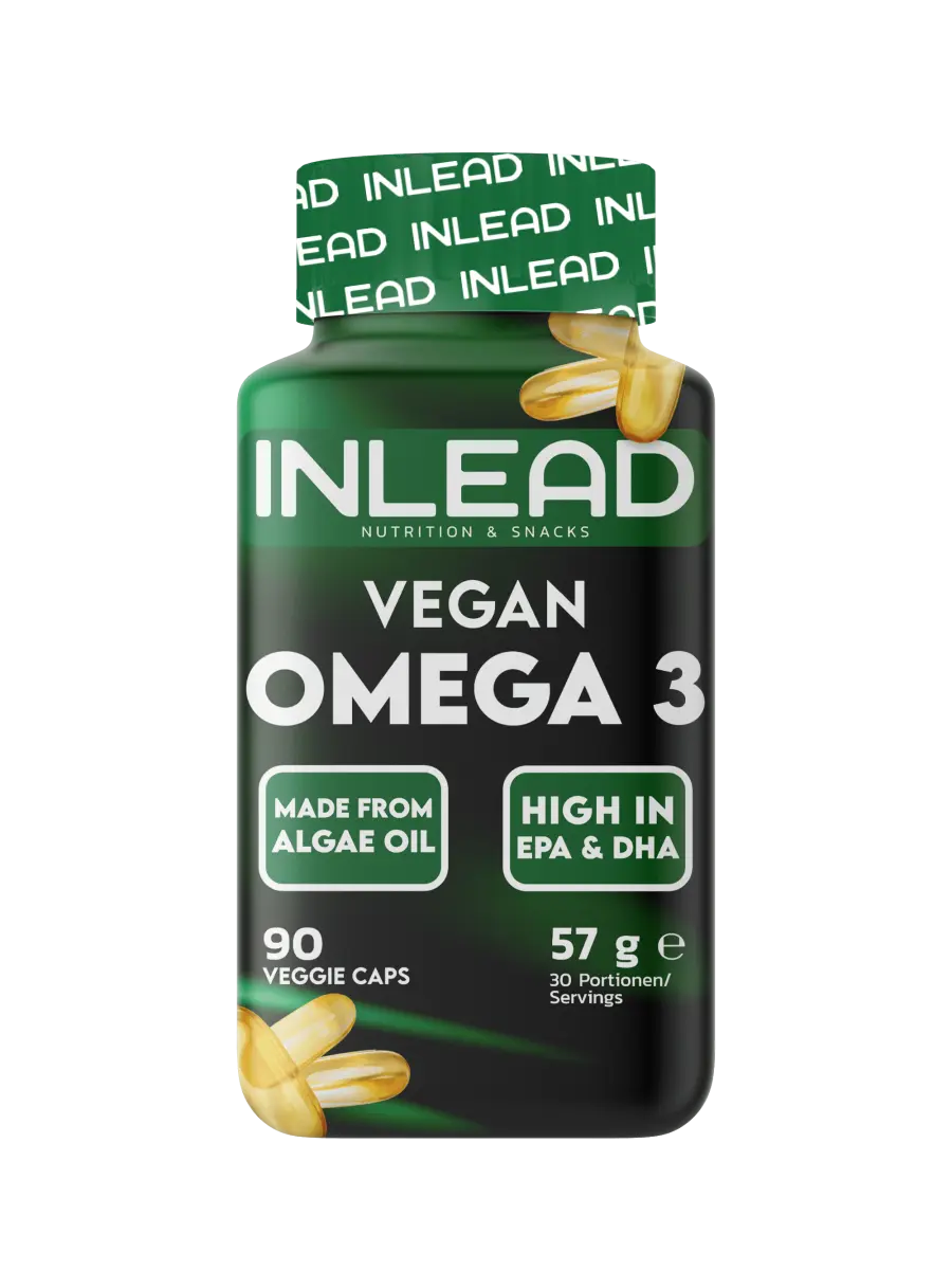 Vegan Omega 3 Kapseln aus Algenöl, reich an EPA & DHA, 90 Veggie Caps für Sport und Ernährung