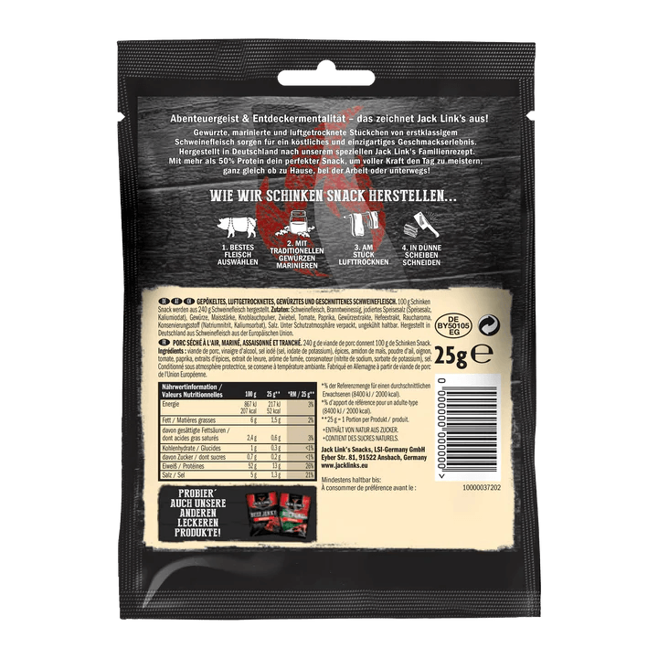 Jack Links Schinkensnack 25g - trainings-booster.de