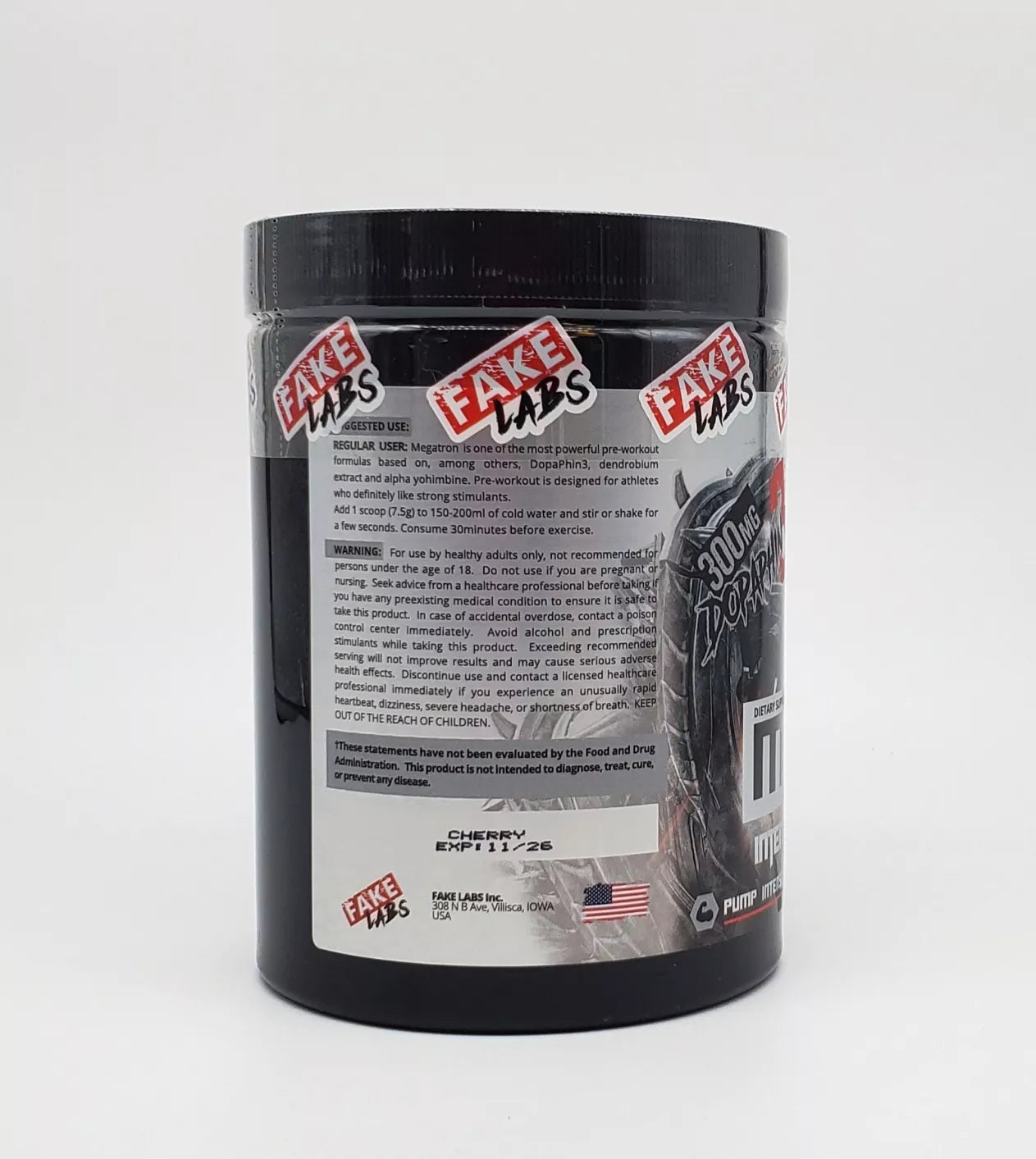 MEGATRON US Pre Workout Booster 263g - trainings-booster.de