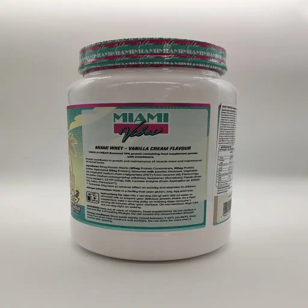 MIAMI VIBES® MIAMI WHEY PROTEIN 908g - trainings-booster.de