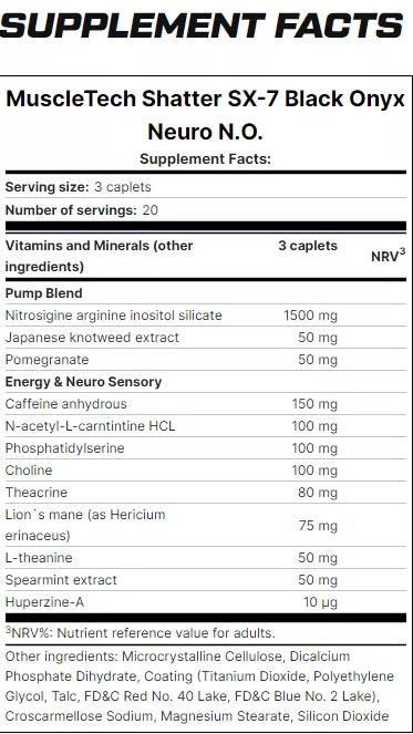 Shatter™ SX-7 Black Pump Booster 60Caps - Dose deformiert - trainings-booster.de
