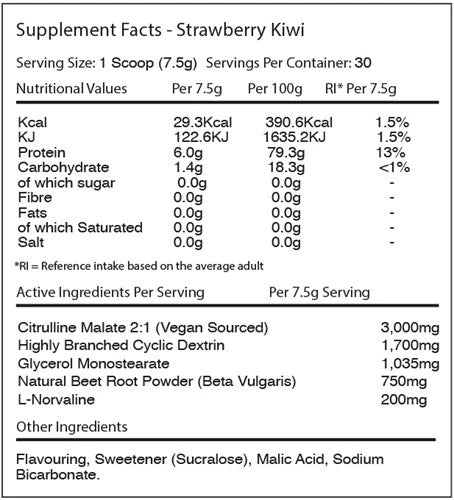 Warrior PUMP Pre Workout Booster 225g