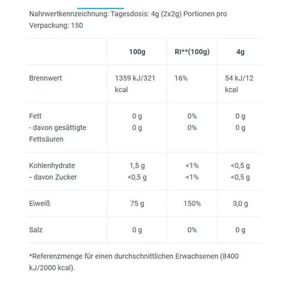 100% L-Arginine Pulver 300g - trainings-booster.de