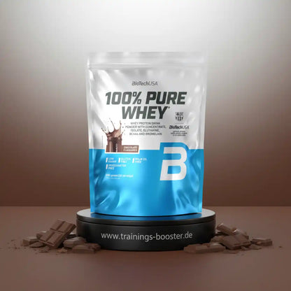BioTechUSA 100% Pure Whey Protein in Schokoladen-Geschmack, ideal für Sportler und Fitness-Enthusiasten