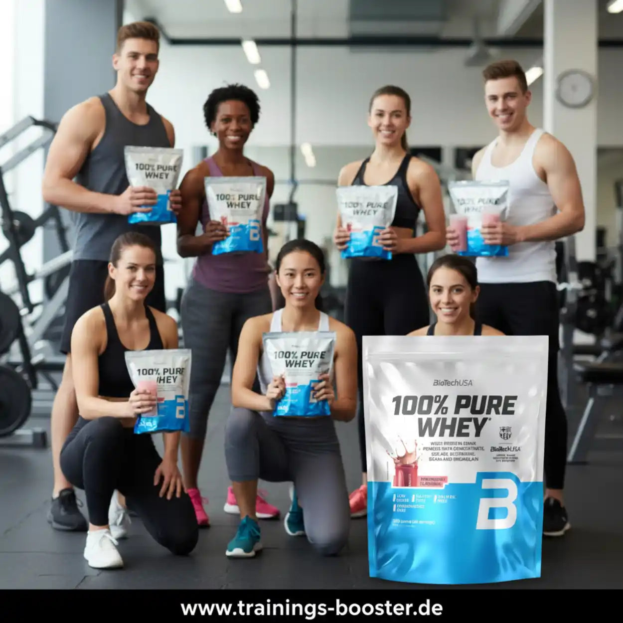100% Pure Whey Protein von BioTechUSA für Fitness und Muskelaufbau im Gym