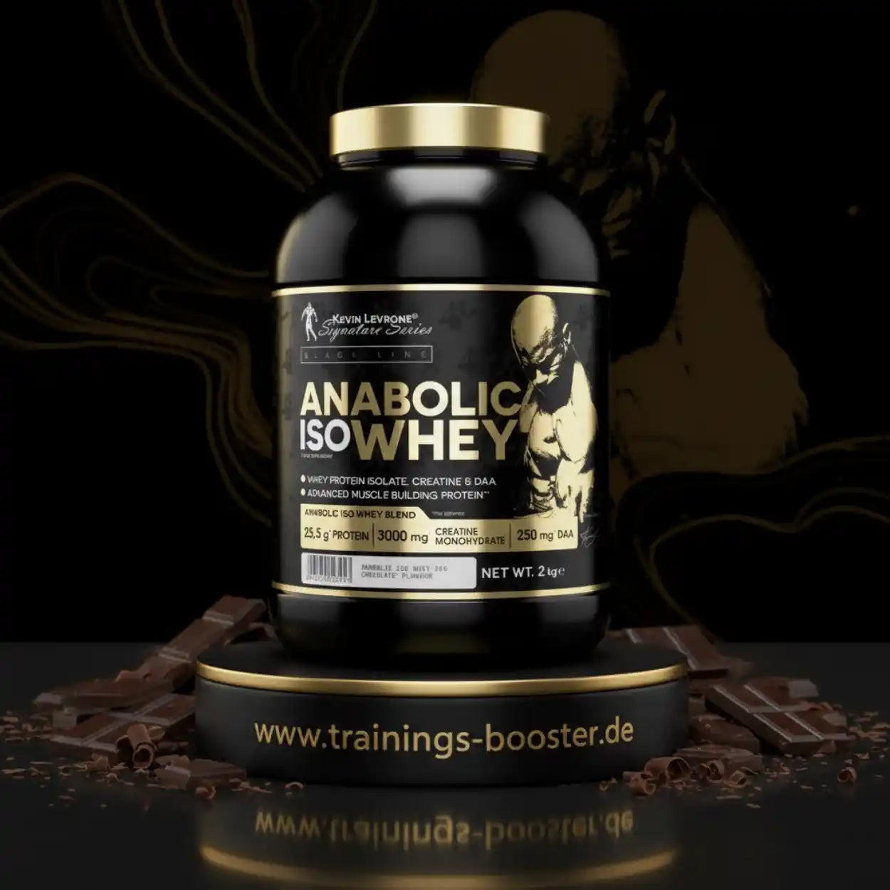 Anabolic Iso Whey Protein von Kevin Levrone mit Kreatin und DAA für Muskelaufbau