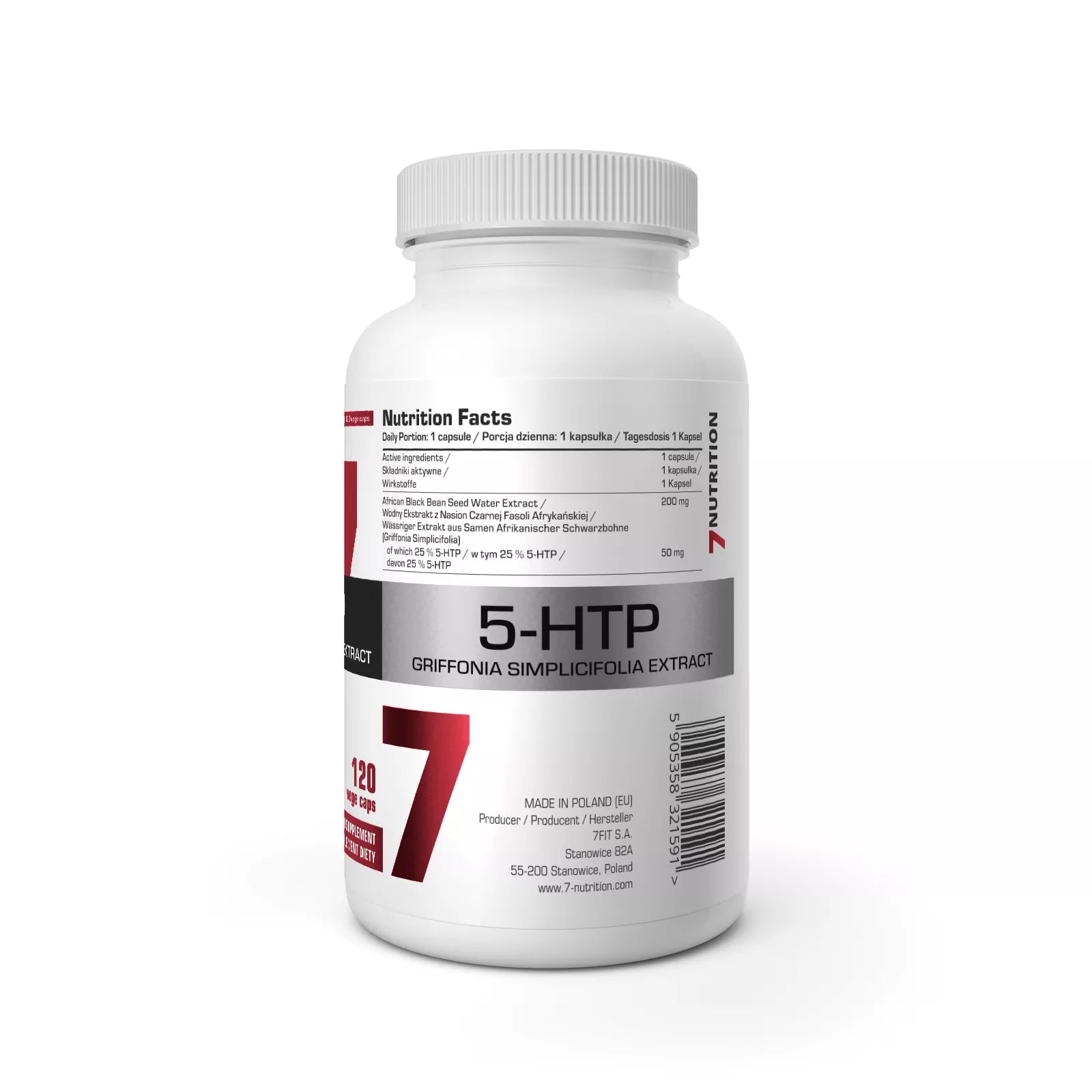 7Nutrition 5-HTP 200 mg, 100 Kapseln - trainings-booster.de
