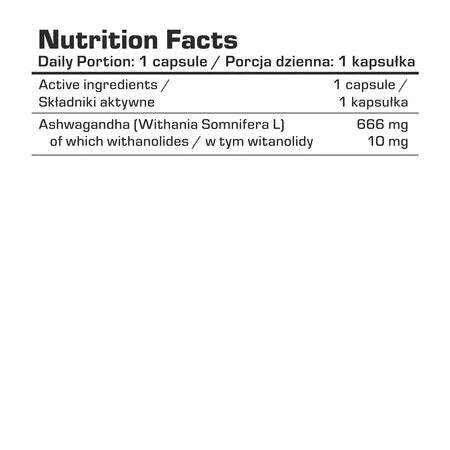 7Nutrition Ashwagandha 100 Caps 666mg - trainings-booster.de