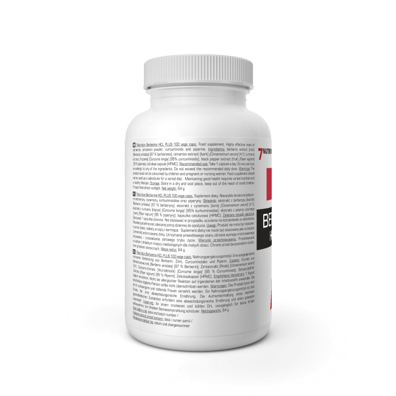 7NUTRITION Berberine HCL 100 Kapseln - trainings-booster.de