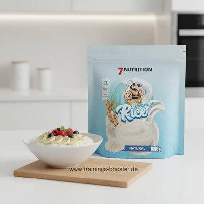 Choco Cream of Rice von 7Nutrition – natürliche Sportnahrung mit Beeren und Bananen