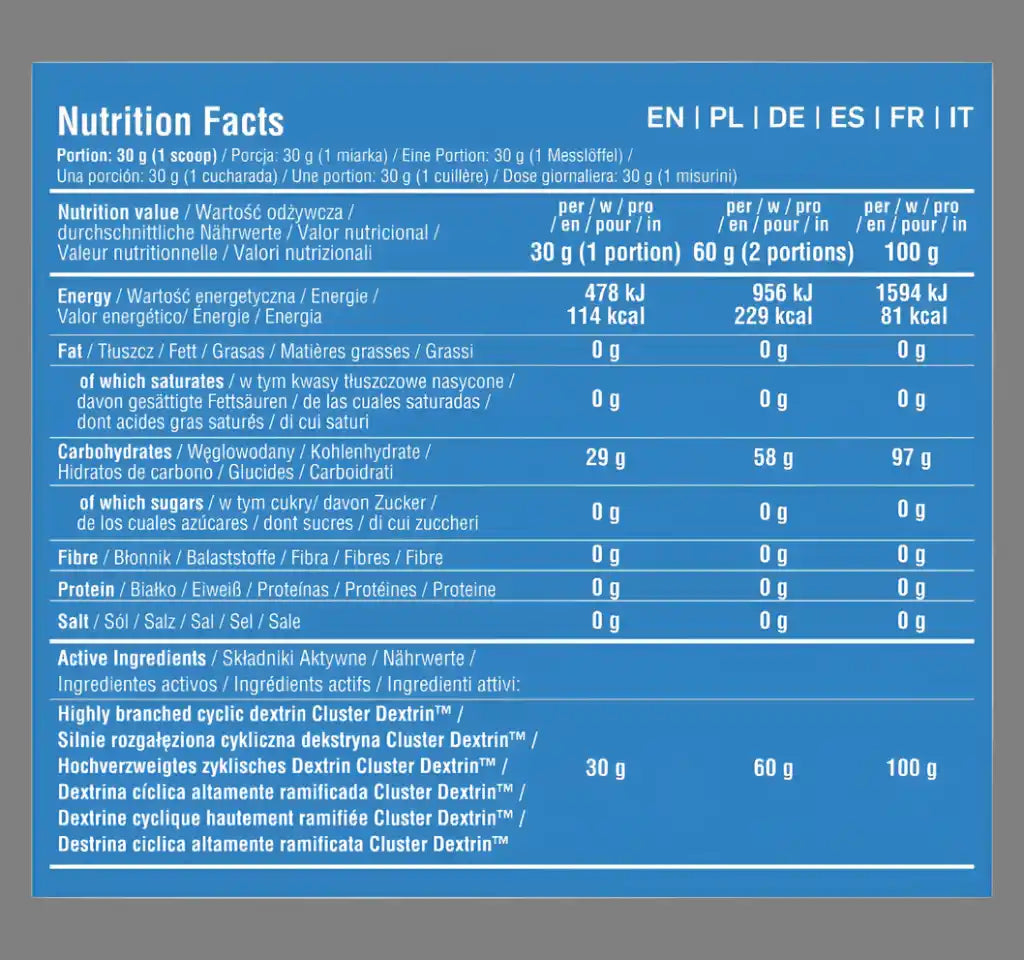 7NUTRITION CYCLIC DEXTRIN 900G - trainings-booster.de