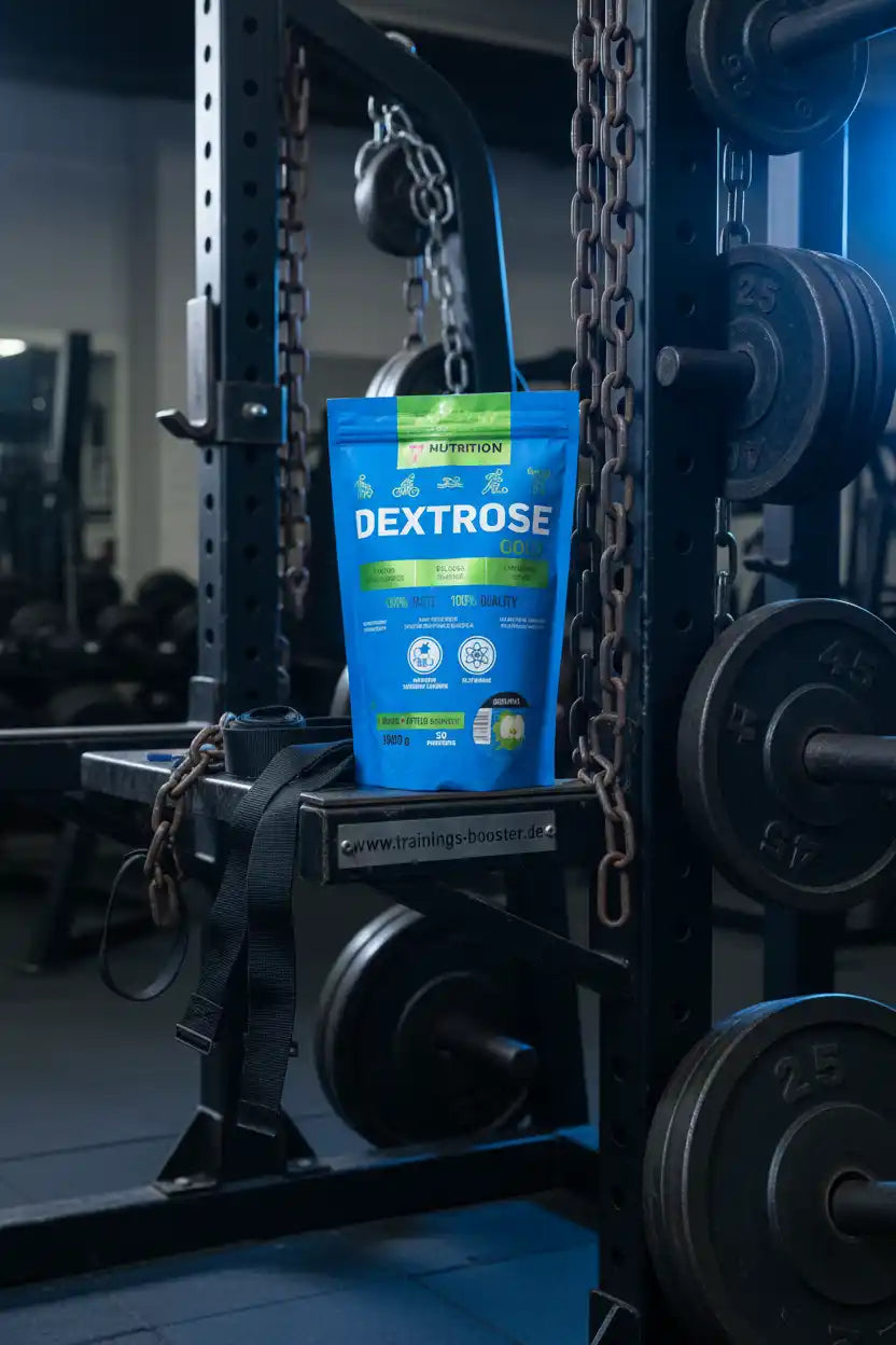 Dextrose Gold für Sportler, hochwertige Nahrungsergänzung im Fitnessstudio