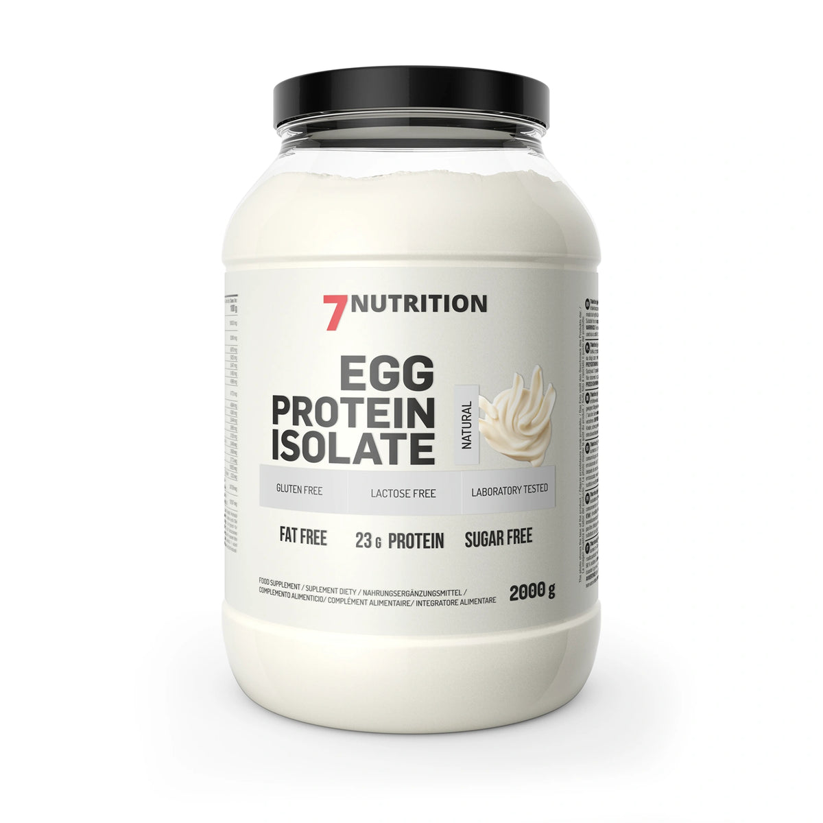 7Nutrition Egg Protein Isolate im 2000g Tiegel, Geschmacksrichtung Natural