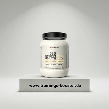 Eiweißpulver Egg Protein Isolate Vanille, fett- und zuckerfrei, 22g Protein pro Portion, ideal für Sportler und Fitness