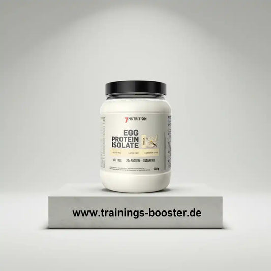 Eiweißpulver Egg Protein Isolate Vanille, fett- und zuckerfrei, 22g Protein pro Portion, ideal für Sportler und Fitness