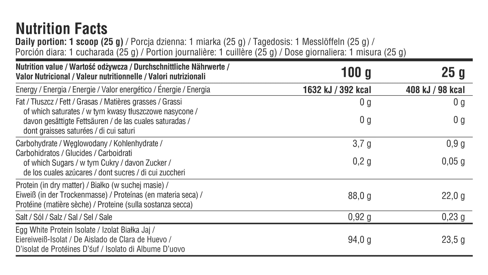 7Nutrition Egg Protein Isolate 500g - trainings-booster.de