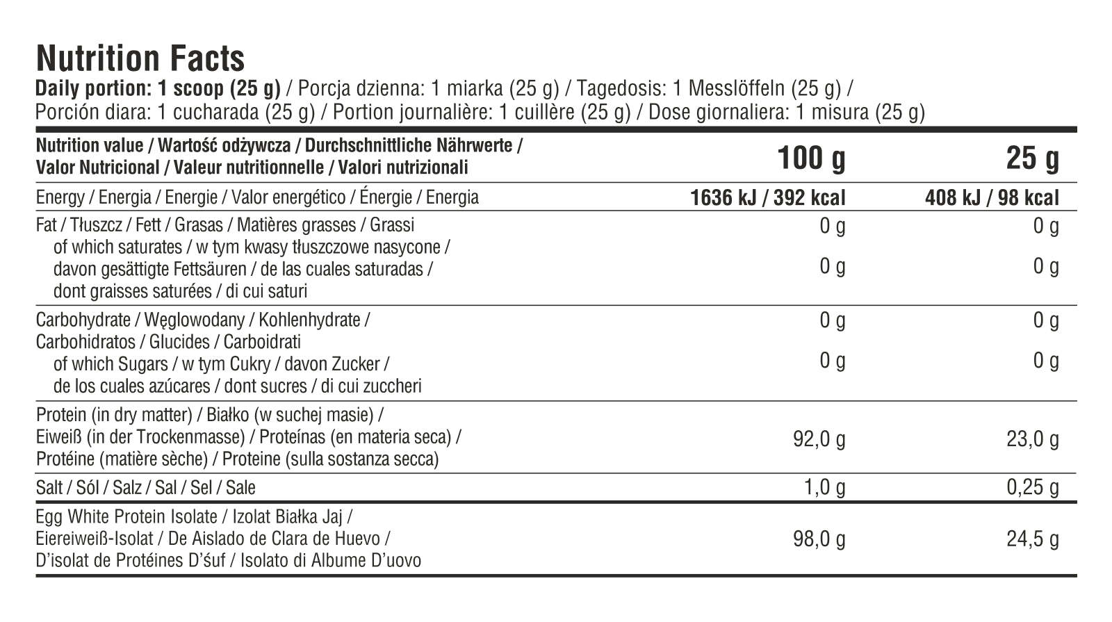 7Nutrition Egg Protein Isolate 500g - trainings-booster.de