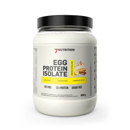 7Nutrition Eiweißisolat Crema Catalana, glutenfrei, laktosefrei, 22g Protein pro Portion, 500g Dose