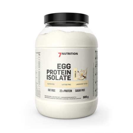 7Nutrition Eiweißisolat Vanille, fettfrei, zuckerfrei, 22g Protein pro Portion, 900g Dose
