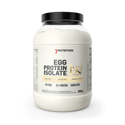 7Nutrition Eiweißisolat Vanille, fettfrei, zuckerfrei, 22g Protein pro Portion, 900g Dose