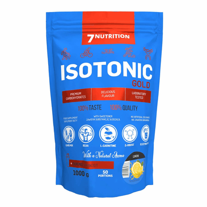 Isotonisches Gold-Getränk mit Zitrone, BCAA & Elektrolyten für Training und Sport