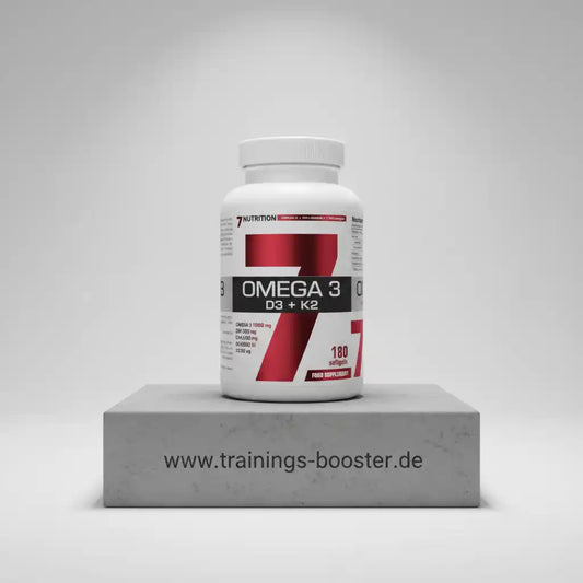 Omega 3 D3 + K2 Nahrungsergänzungsmittel mit 180 Softgels für Sport und Gesundheit
