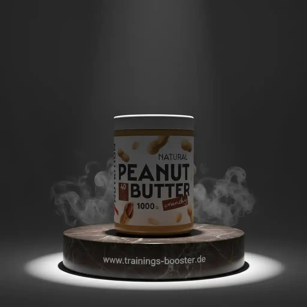 Natürliches knuspriges Erdnussbutter 1000g für Sport und Fitness