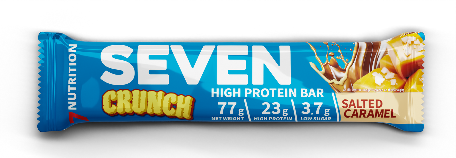 7NUTRITION SEVEN CRUNCH HIGH PROTEIN BAR 12x77g - trainings-booster.de