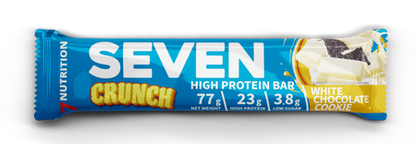 Seven Crunch High Protein Bar White Chocolate Cookie – proteinreiche Snack-Riegel für Sportler