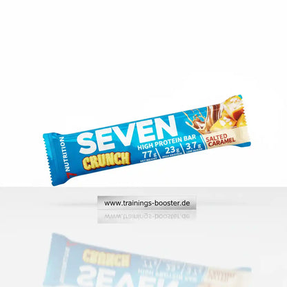 Seven Crunch High Protein Bar Salted Caramel – 23g Protein, low sugar, ideal für Sport & Training