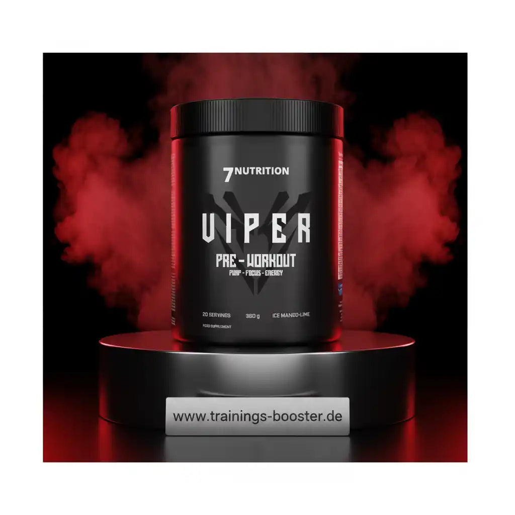 7NUTRITION VIPER Pre-Workout Booster für Pump, Fokus und Energie in Ice Maned-Lime Geschmack