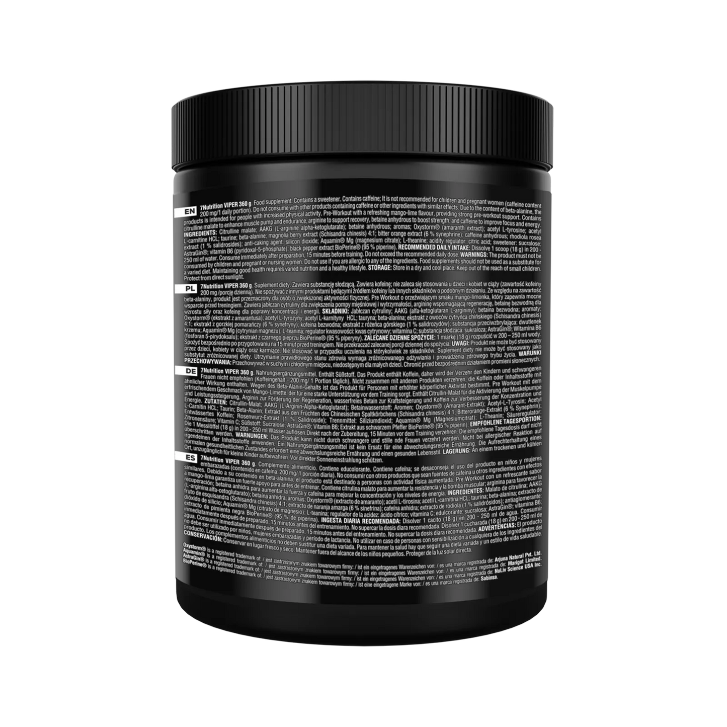 7NUTRITION VIPER PRE WORKOUT BOOSTER 360G - trainings-booster.de