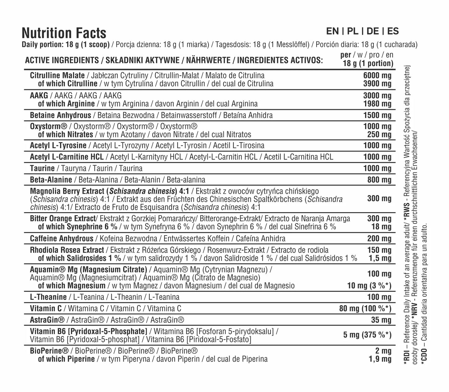 7NUTRITION VIPER PRE WORKOUT BOOSTER 360G - trainings-booster.de