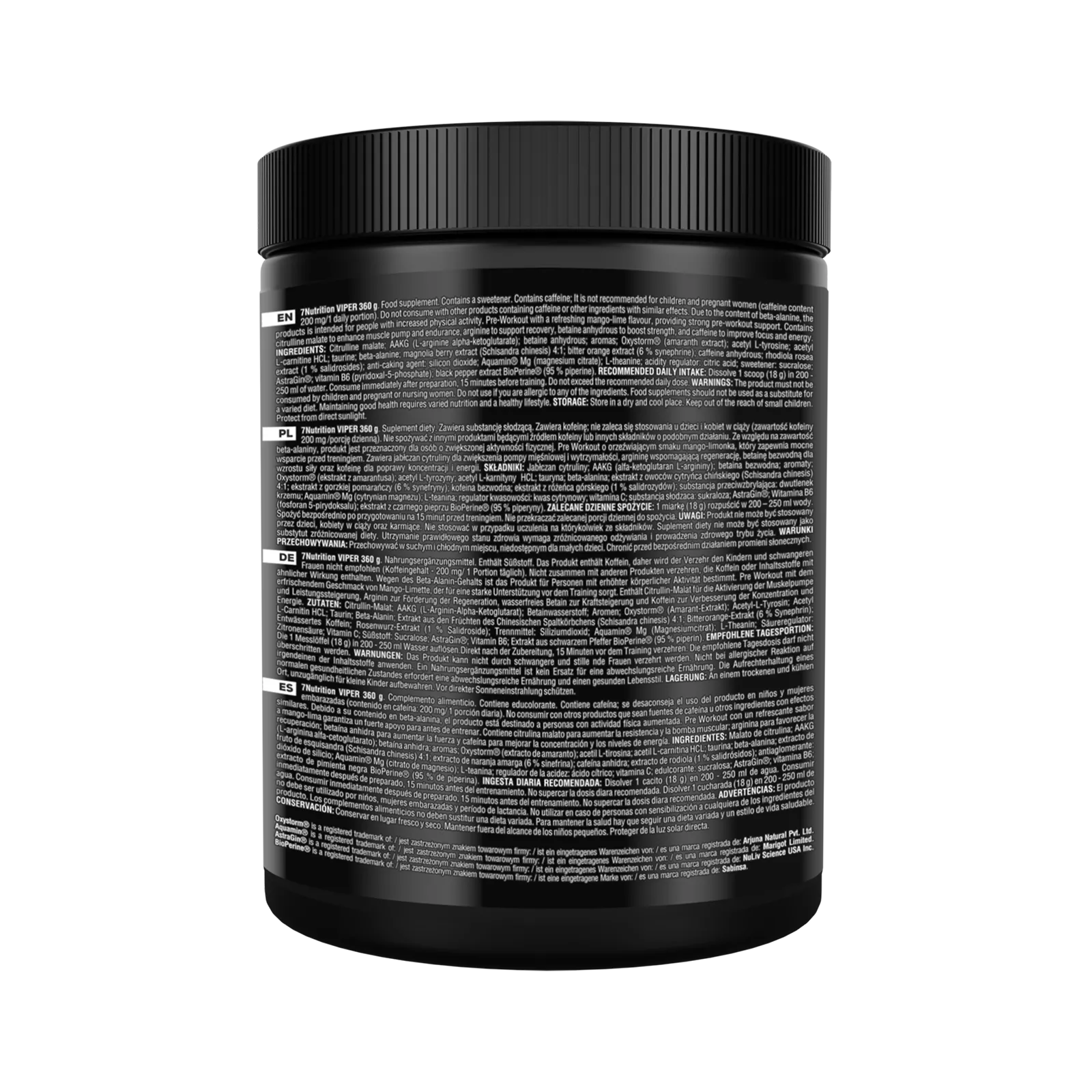7NUTRITION VIPER PRE WORKOUT BOOSTER 360G - trainings-booster.de