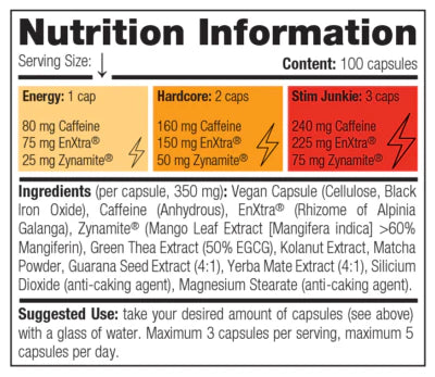 Stim Junkie · 100 Kapseln - Pre Workout Booster