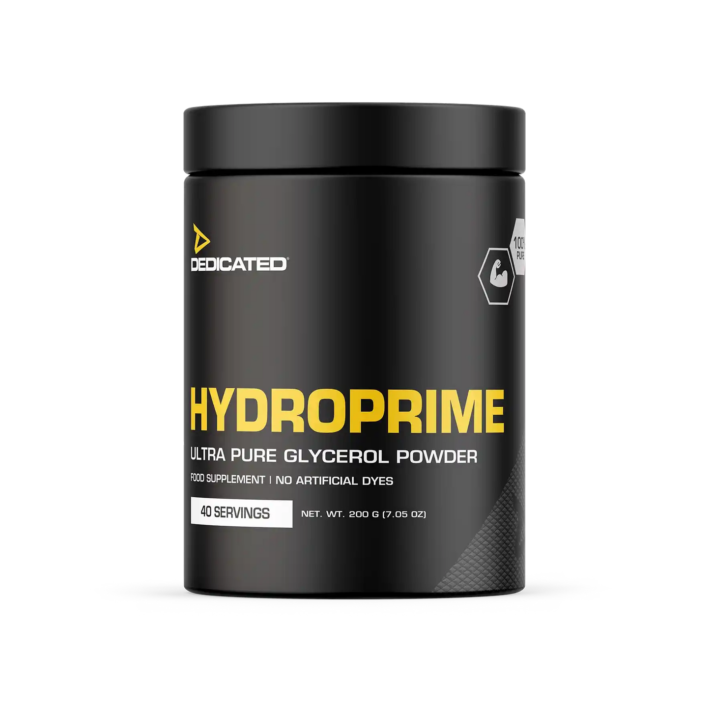 Schwarze Dose Hydroprime Ultra Pure Glycerol Powder, Nahrungsergänzungsmittel, 40 Portionen