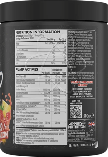 ABE Pump Booster (500g), Applied Nutrition - trainings-booster.de