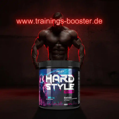 Hard Style Pre Workout Booster mit Euphoric Himbeere Zitrone Geschmack für Fitness und Muskelaufbau
