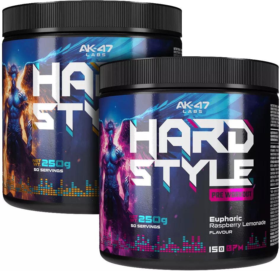 AK-47 Labs Hard Style Pre Workout Booster, 250g, Euphoric Raspberry Lemonade Geschmack, 50 Portionen