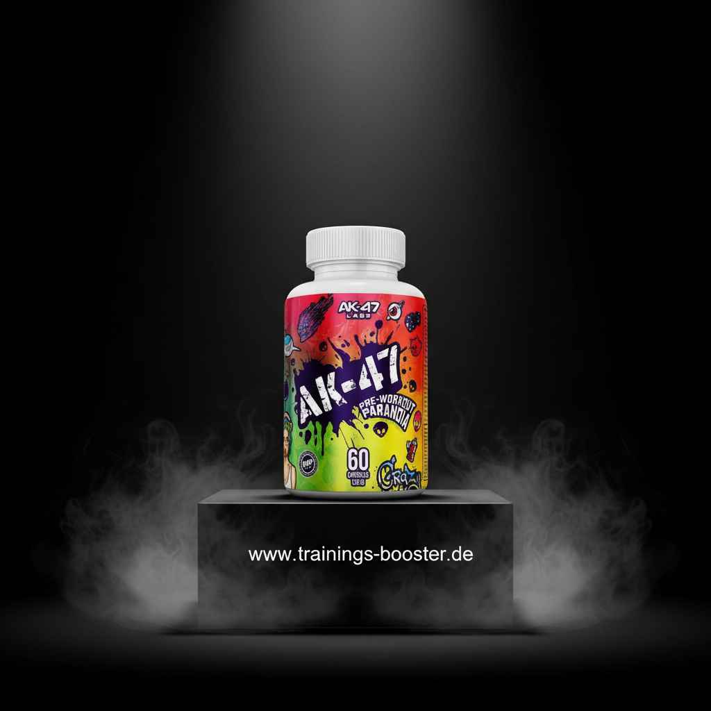 AK-47 Pre-Workout Paranoia Booster mit 60 Kapseln für Sport und Training