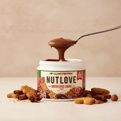 AllNutrition NutLove Winter Spice Cookie Creme, 500g, ohne Zuckerzusatz, mit Zimt und Nüssen