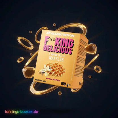 AllNutrition F***king Delicious zuckerfreie Waffeln Vanillegeschmack, 150g – ideal für Sport & Training