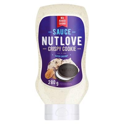 Nutlove Crispy Cookie Sauce, 280g, ohne zugesetzten Zucker, cremig mit Keksen und Mandeln