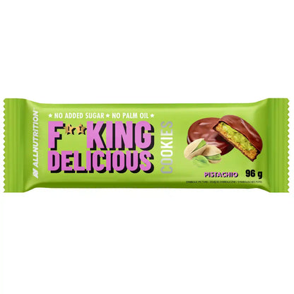 F*King Delicious Pistachio Cookies, 96g, ohne Zucker und Palmöl, ideal für Sportler